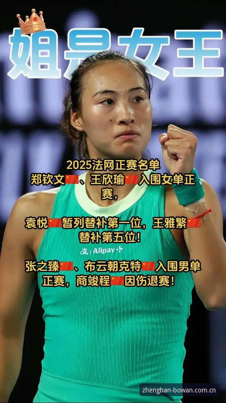 博万体育安卓下载 2026法网女单签表出炉:中国金花3大看点,郑钦文保分压力不容小觑